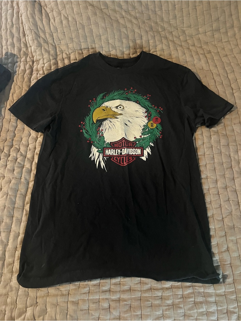 Harley-Davidson Black Eagle Wreath Graphic Tee